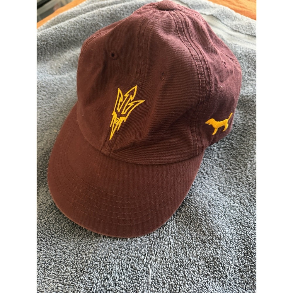 Victoria's Secret PINK ASU burgandy hat adjustable back, women's cap